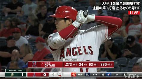 大谷翔平、キャリアハイ13試合連続ヒットで勝利に貢献 明日15勝目をかけ二刀流マウンドへ 野球 Abema Times