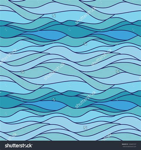 Abstract Seamless Water Pattern Vector Background Stock Vector (Royalty ...