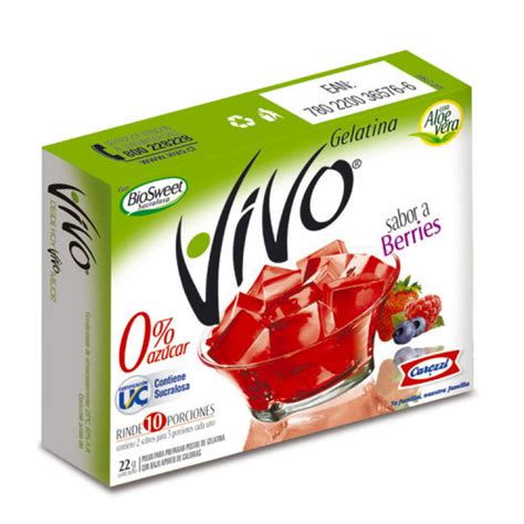 Super El Trebol Gelatina Vivo Berries 22 Grs