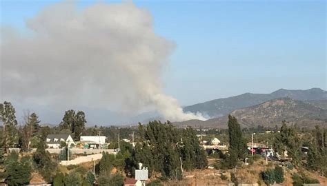 Incendio forestal en Villa Alemana mantiene alta intensidad y rápida