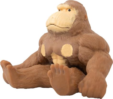 Brown Monkey Figure For Kids And Adults Stretch Gorilla