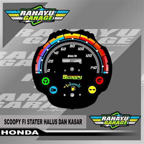 Papan Speedometer Scoopy Tsater Halus Dan Kasar Panel Spido Meter