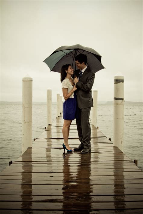 Making The Most Of A Rainy Engagement Shoot