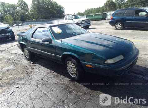 1993 Dodge Daytona 1b3xw2437pn570055 Bid History Bidcars