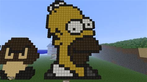 Pixel Art Of Homer Simpson By Koopade On DeviantArt Pixel Art Homer