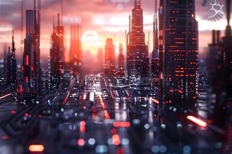 Concept Future Imagining A Future City Virtual Reality Cyber Security