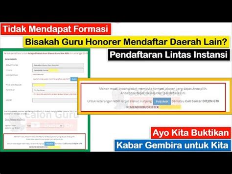 Tidak Mendapat Formasi Bisakah Guru Honorer Mendaftar Di Daerah Lain