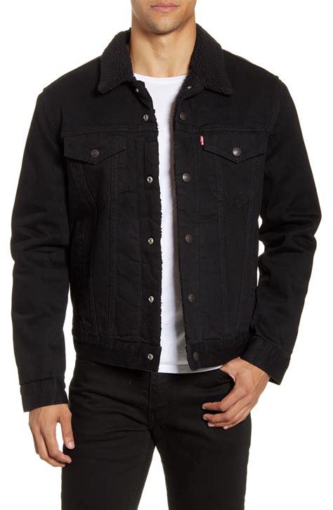 Levis Fleece Type Iii Faux Shearling Lined Denim Trucker Jacket In