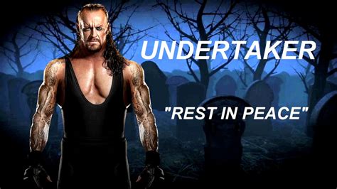 Wwe Undertaker Rest In Peace Entrance Theme Youtube