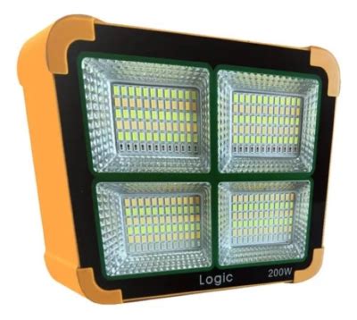 Logic Foco Solar W Reflector Led Luz Fr A Calida Y Emergencia