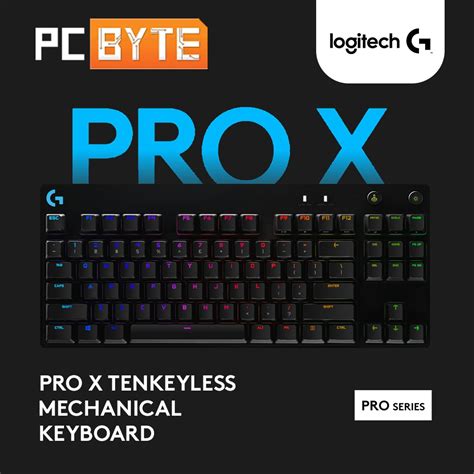 Logitech G Pro X Mechanical Gaming Keyboard User Swappable Pro Grade