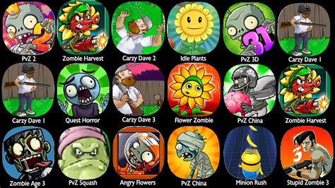 PvZ 2 Zombie Harvest Carzy Dave 2 Idle Plants Quest Horor Flower Zombie