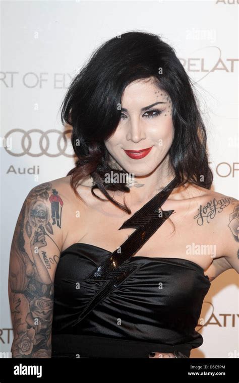 Tv Personality And Tattoo Artist Kat Von D Attends The Art Of Elysiums