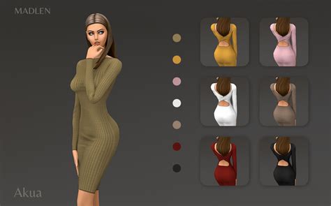 Madlen Akua Dress Madlen Sims Dresses Sims Sims