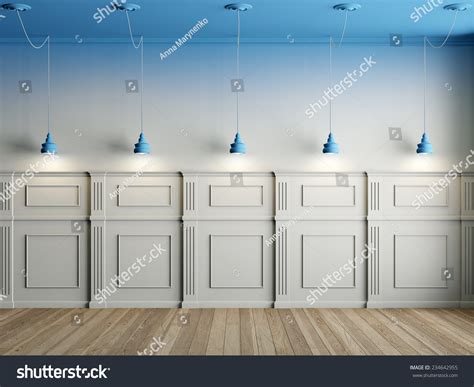 render interior panels  wall stock illustration