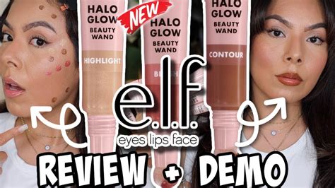 New Elf 9 Halo Glow Beauty Wands Review Demo Youtube