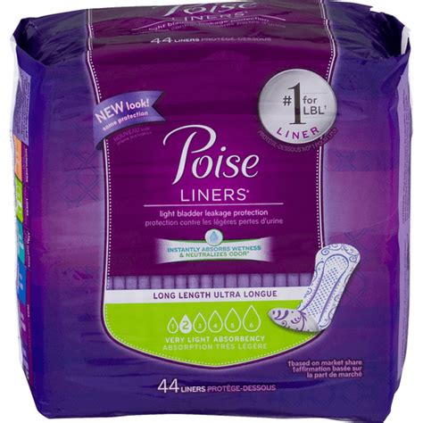 Poise Daily Incontinence Panty Liners Drop Very Light Absorbency