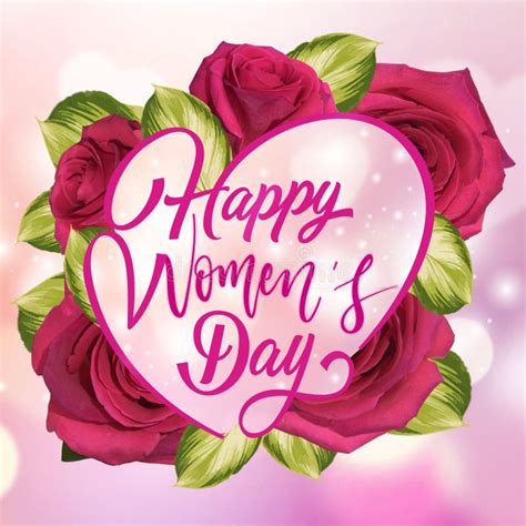 International Womens Day Greeting Card Stock Vector Illustration Of