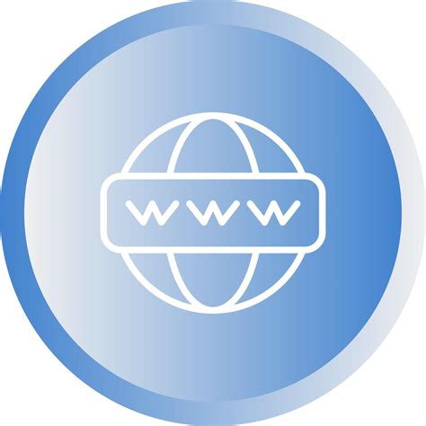 World Wide Web Vector Icon Vector Art At Vecteezy