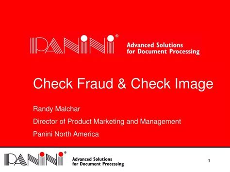 PPT - Check Fraud & Check Image PowerPoint Presentation, free download ...