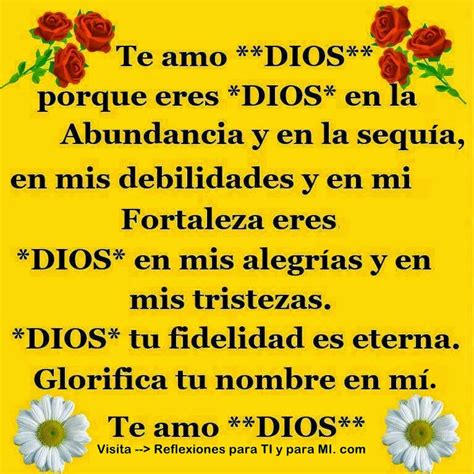 Oraciones Para Ti Y Para MÍ Te Amo Dios