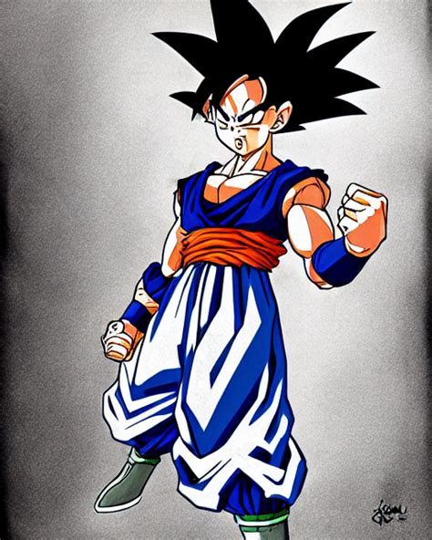 Stable Diffusion Prompt Goku From Dragon Ball Sketch By PromptHero