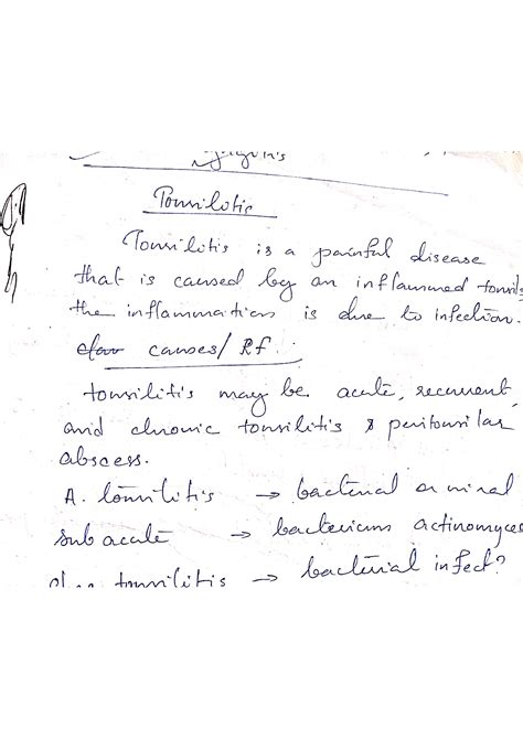 SOLUTION Tonsillitis Studypool