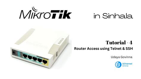 Mikrotik Router Configuration Lesson Router Access Using Telnet