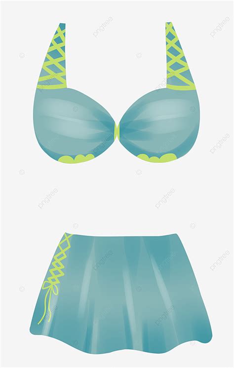 Swimsuits Clipart Transparent Background Green Bikini Swimsuit