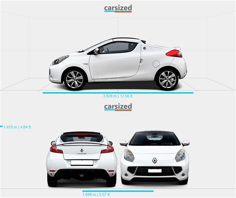 Renault Wind Dimensiones Vista Lateral