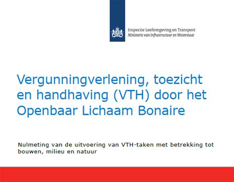 Openbaar Lichaam Bonaire Kennisneming Nulmeting Vergunningverlening T