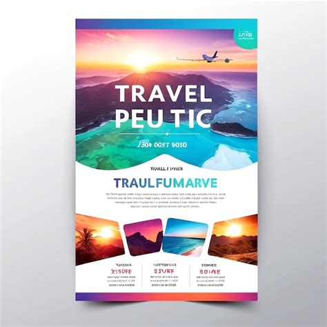 Travel Flyer Template Premium Ai Generated Image