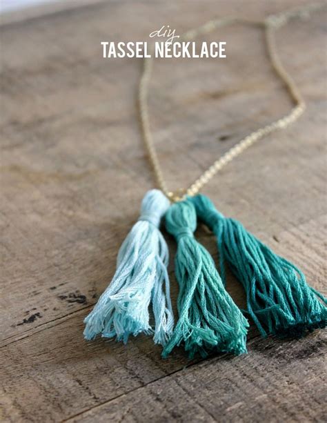 10 minute DIY Tassel Necklace | Diy tassel necklace, Diy tassel, Tassel ...