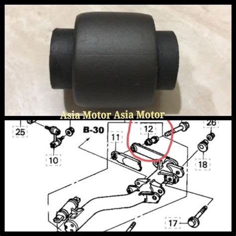 Jual Bush Bushing Lower Arm Belakang Honda Crv Gen 2 2002 2003 2004 2005 2006 2007 Bosh Busing