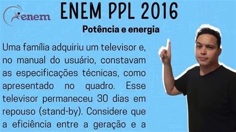 Enem Ppl Uma Fam Lia Adquiriu Um Televisor E No Manual Do