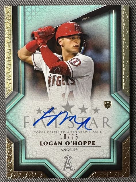 Topps Five Star Autographs Aqua Fsa Loh Logan O Hoppe Au