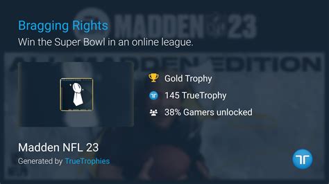 Bragging Rights Trophy In Madden Nfl 23