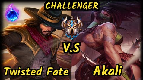 Dopa Apdo Twisted Fate Vs Akali Mid Challenger Gameplay Kr