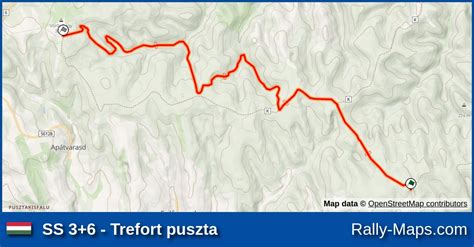 Ss Trefort Puszta Stage Map Mecsek Rallye Rally Maps