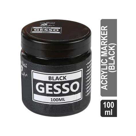 Little Birdie Acrylic Gesso Paint Black Price Buy Online At Best
