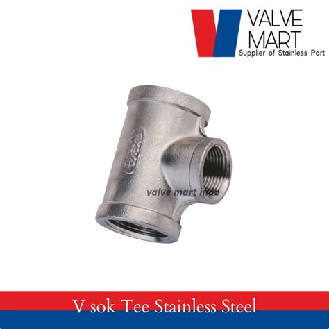 Jual V Sok Tee Stainless Steel 304 3 8 X 1 4 Reducer Tee Stainless