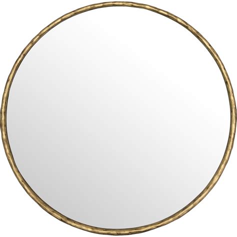 Patterdale Round Mirror Aged Champagne Finish Cm Libra