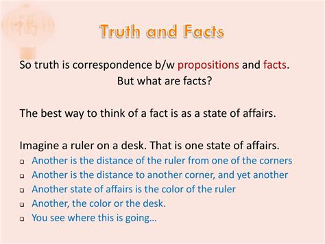 Truth Facts Theories And Definitions Ppt Download