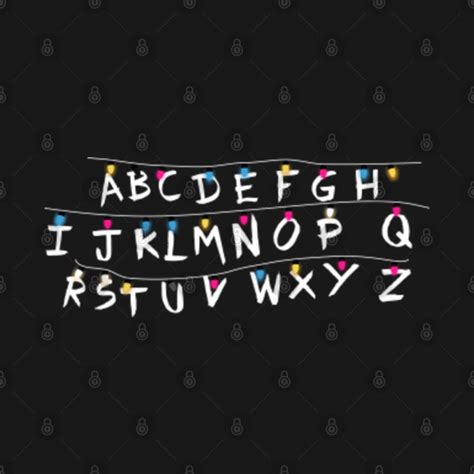 Stranger Things Alphabet Stranger Things T Shirt Teepublic