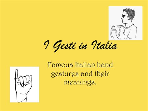 Italian Hand Gestures Explained