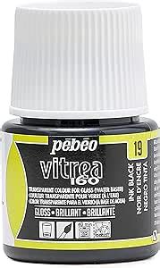 Pebeo Peinture Sur Verre Transparante Vitrea C Noir Brillant