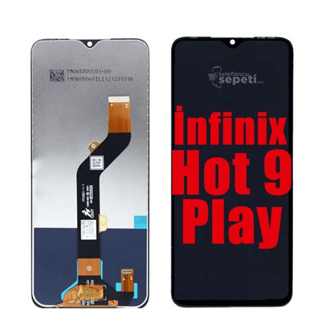 Infinix Hot 9 Play Ekran Dokunmatik Siyah Çıtasız Orjinal ts1243v