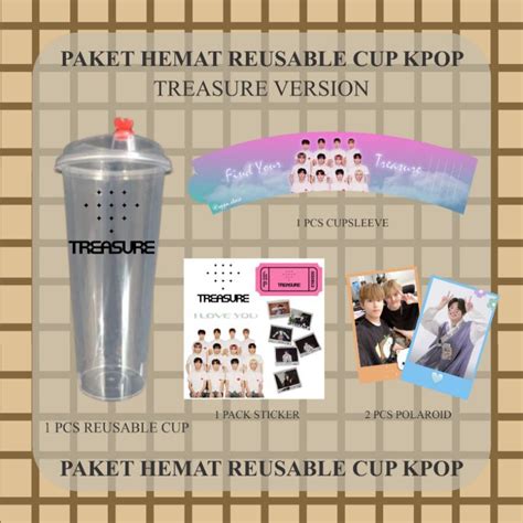 Jual Paket Reusable Cup Kpop Paling Murah Bts Blackpink Nct