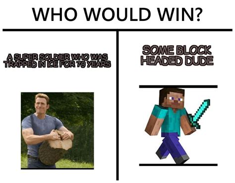 They both named steve : r/MinecraftMemes