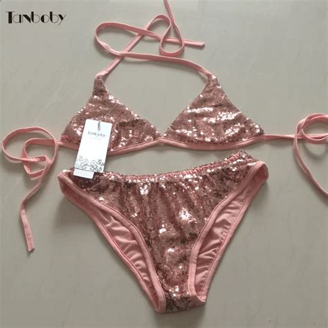 Sexy Sequins Swimwear Women Bikini 2017 Newest Maillot De Bain Beach